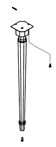 KOHLER K-1006631-AF Assy. Oct. Leg