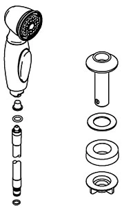 KOHLER K-1085211-SN Assembly-Side Spray