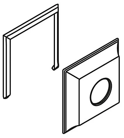 KOHLER K-1086731-BN Face Plate Assy, B&S, Square