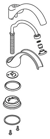 KOHLER K-1097763-CP Spout Kit