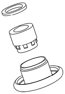 KOHLER K-1103119-BV Aerator Kit, 1.5 Gpm