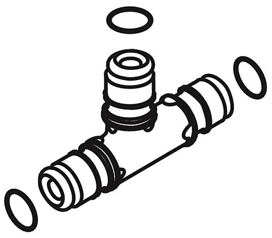 KOHLER K-1113617 Assembly, Quick Connect Tee