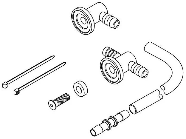 KOHLER K-1146802-CP Kit, Brass Airjet Service Assy
