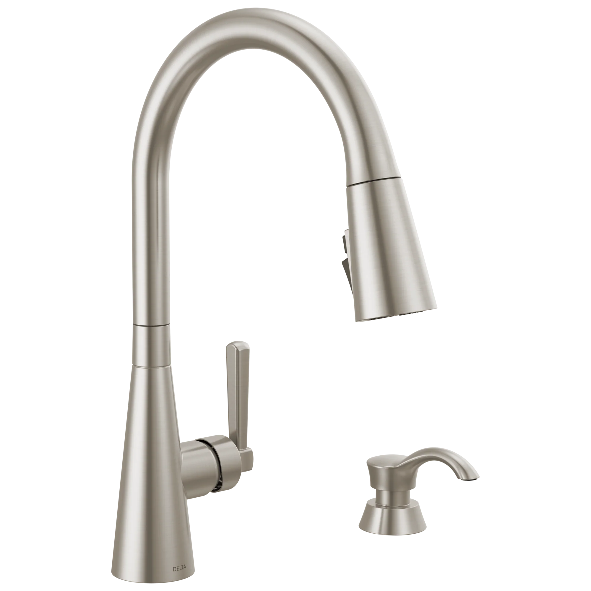 Delta Boyd: Single Handle Pull-Down Kitchen Faucet with Soap Dispenser and ShieldSpray Technology - Image 3