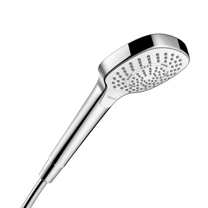 Hansgrohe 26811401 Croma Select S 2 GPM Vario-Function Handshower with Select and Quick Clean Technologies in Chrome/White