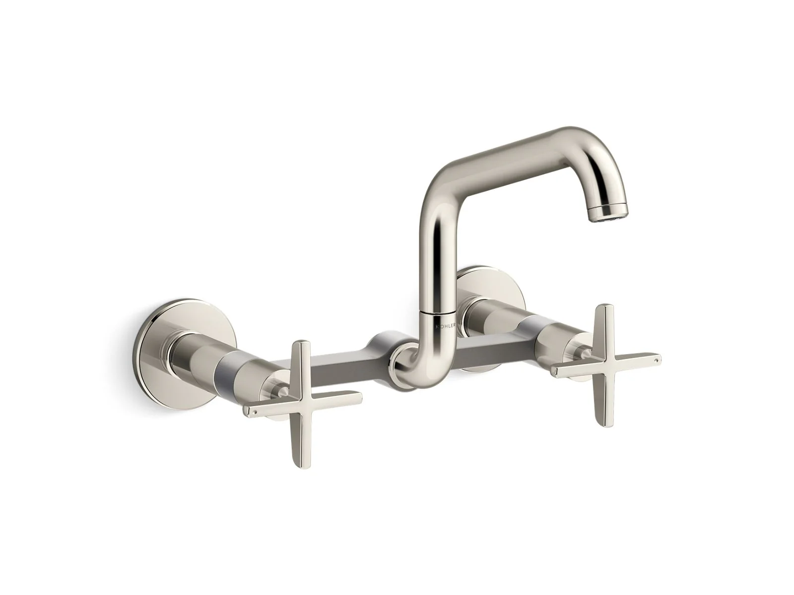 KOHLER K-28666-3 Billet Two-hole wall-mount bridge kitchen sink faucet - Image 6