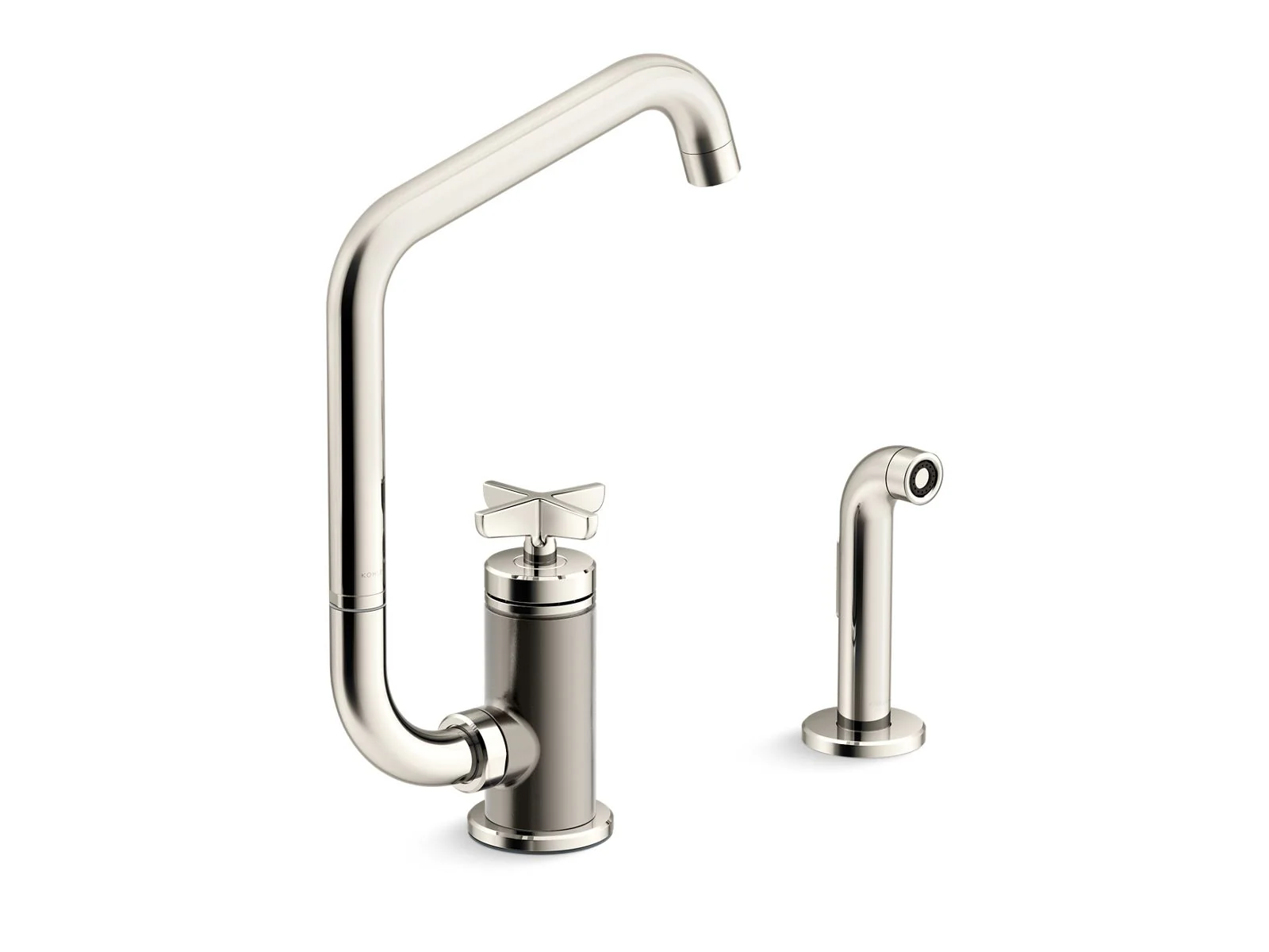 KOHLER K-28667-3 Billet Single-handle bar sink faucet with two-function extended-reach spout and side sprayer - Image 7