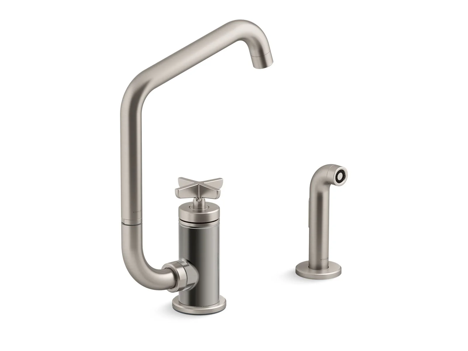 KOHLER K-28667-3 Billet Single-handle bar sink faucet with two-function extended-reach spout and side sprayer - Image 9