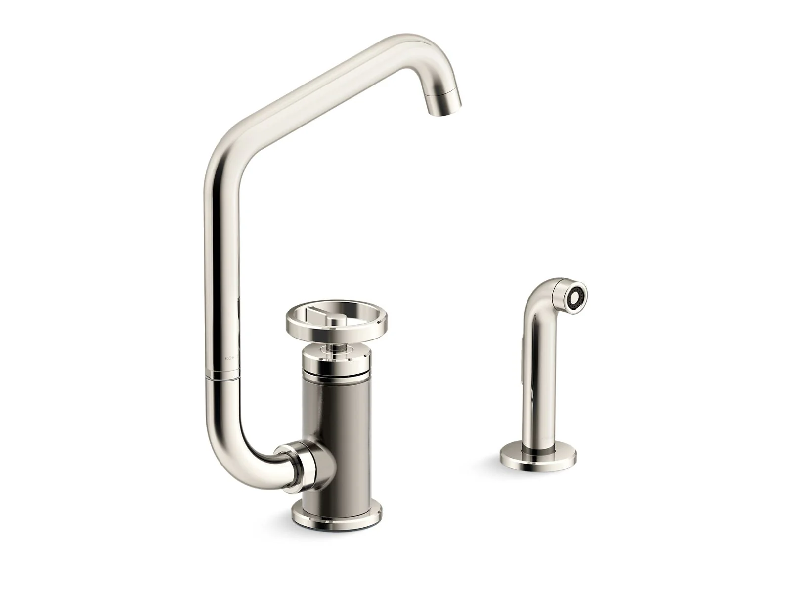 KOHLER K-28667-9 Billet Single-handle bar sink faucet with two-function extended-reach spout and side sprayer - Image 7