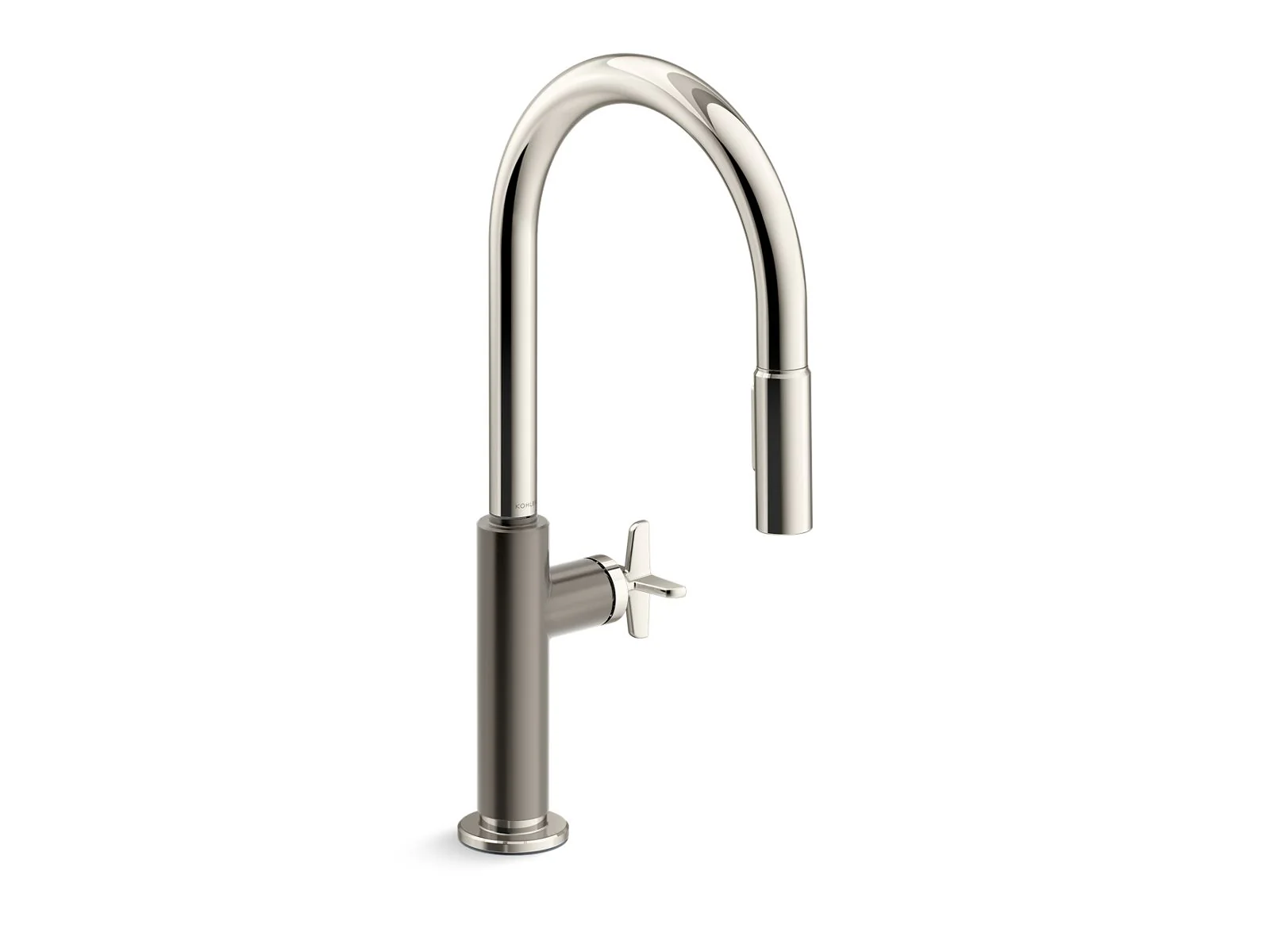 KOHLER K-28669-3 Billet Pull-down kitchen sink faucet with two-function sprayhead - Image 7
