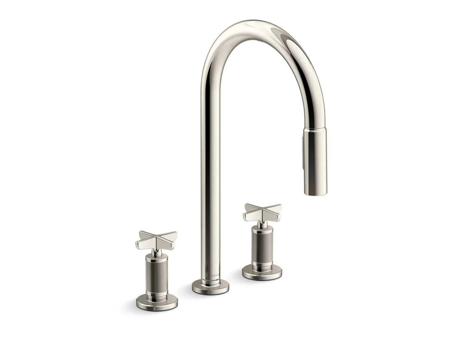 KOHLER K-28671-3 Billet Pull-down kitchen sink faucet with two-function sprayhead - Image 7