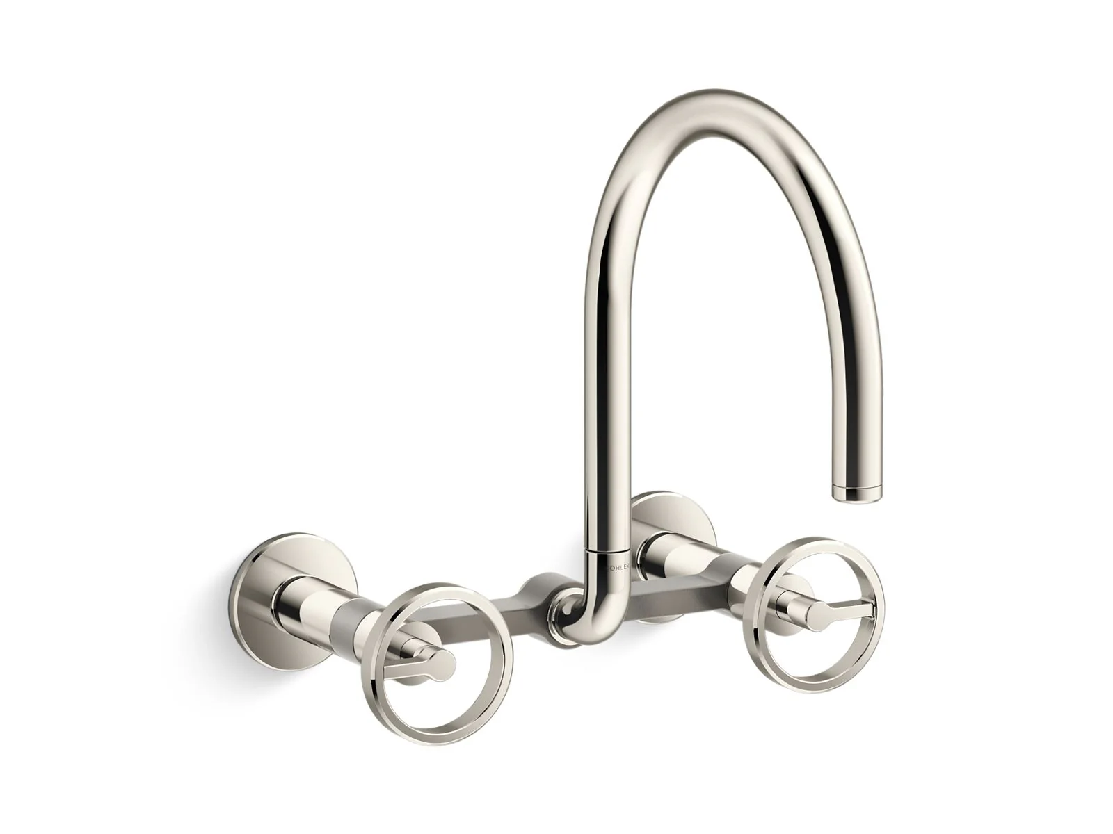 KOHLER K-28672-9 Billet Two-hole wall-mount bridge kitchen sink faucet - Image 7