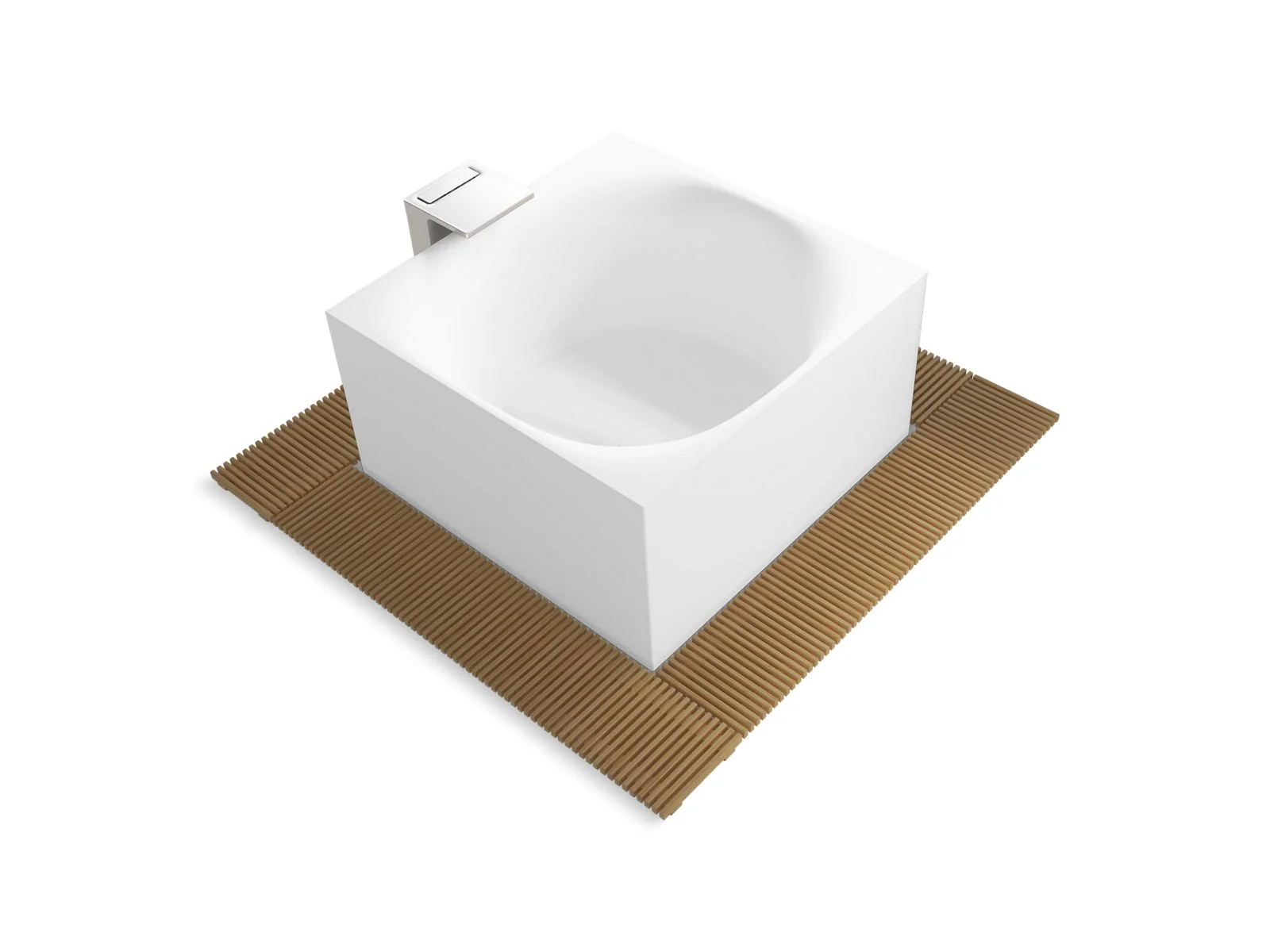 KOHLER K-31405-INF Stillness 72" x 72" freestanding bath