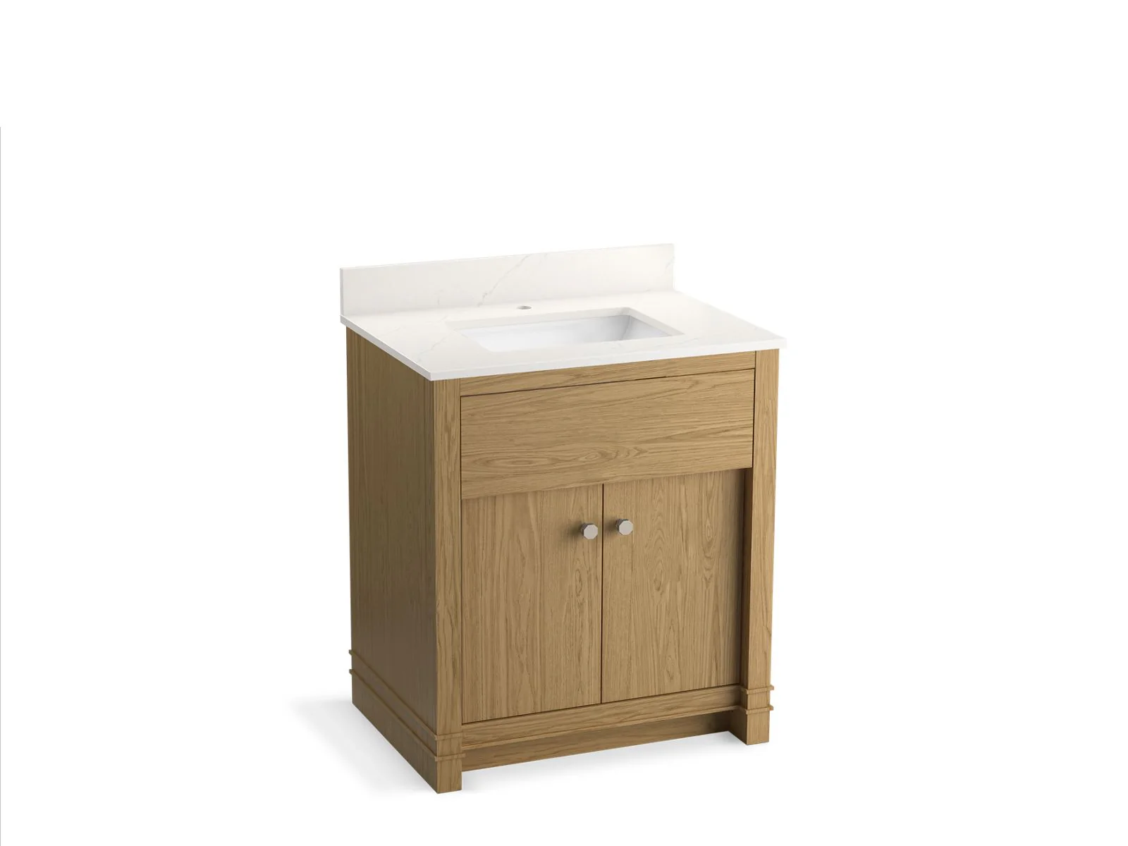 KOHLER K-33265 Alouette 30" bathroom vanity cabinet with sink and quartz top - Image 2
