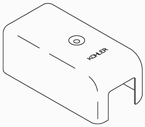 KOHLER K-36279-CP Shroud, Wall Mounted Ftg
