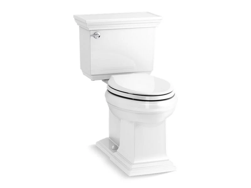 KOHLER K-36669 Memoirs Stately ContinuousClean ST two-piece elongated toilet with concealed trapway, 1.28 gpf