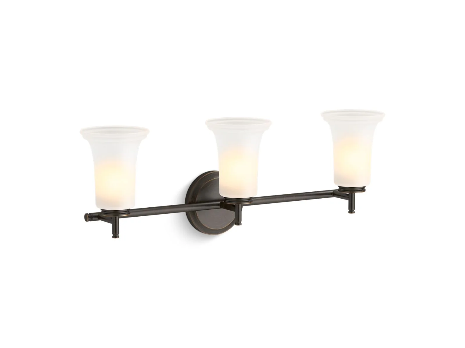 KOHLER K-38406-SC03 Bellera Three-light sconce with frosted shades - Image 2