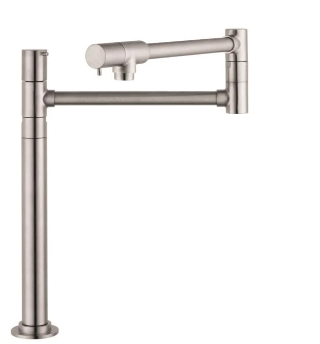 Hansgrohe 04058000 Talis S Pot Filler Faucet Deck Mounted with Metal Lever Handles in Chrome - Image 2