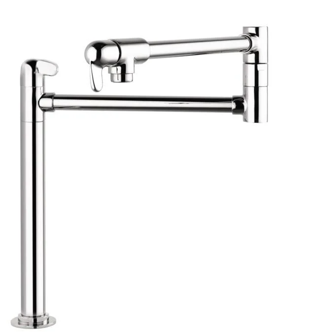 Hansgrohe 04060000 Allegro E Pot Filler Faucet Deck Mounted with Metal Lever Handles in Chrome