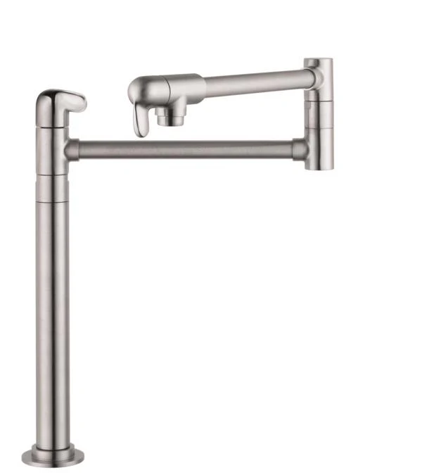 Hansgrohe 04060000 Allegro E Pot Filler Faucet Deck Mounted with Metal Lever Handles in Chrome - Image 2