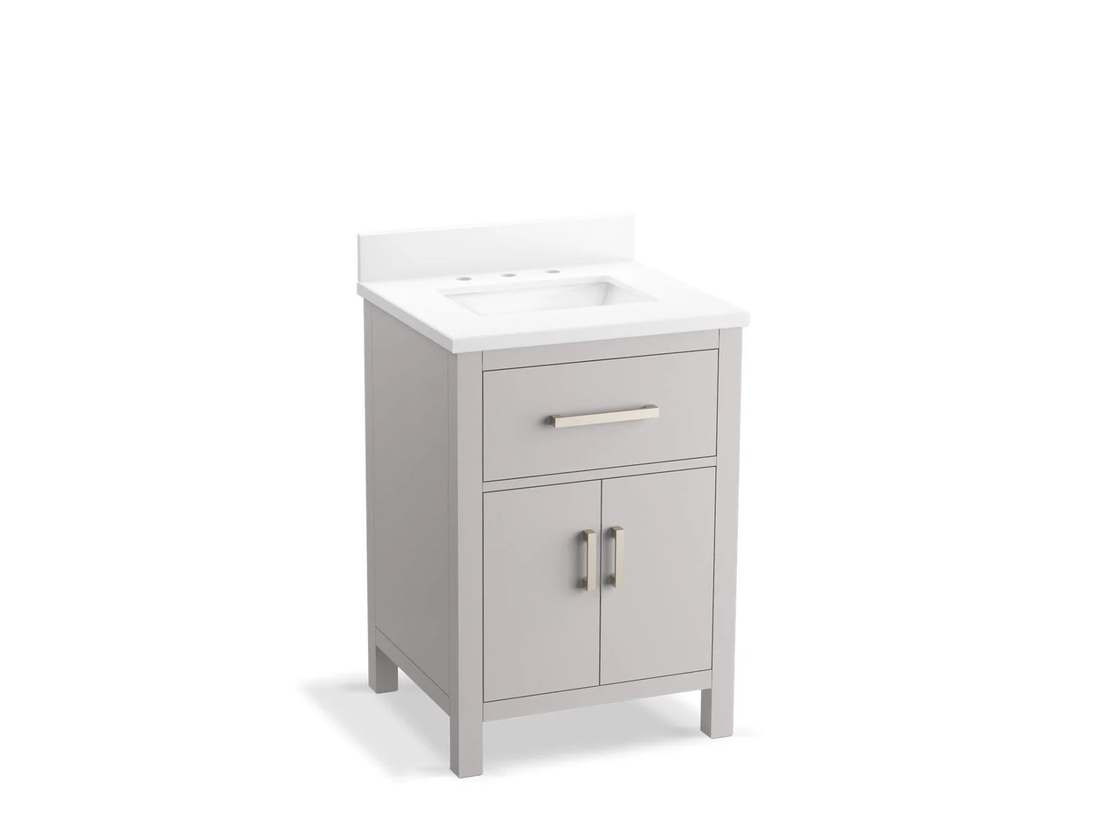 KOHLER K-40637-BD1 Kresla 24" bathroom vanity cabinet with sink and quartz top - Image 2