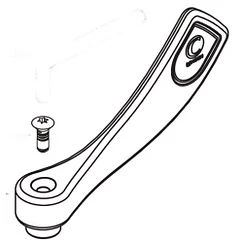 Moen 52010 Wrist Blade Handle, Hot, 8200 Series