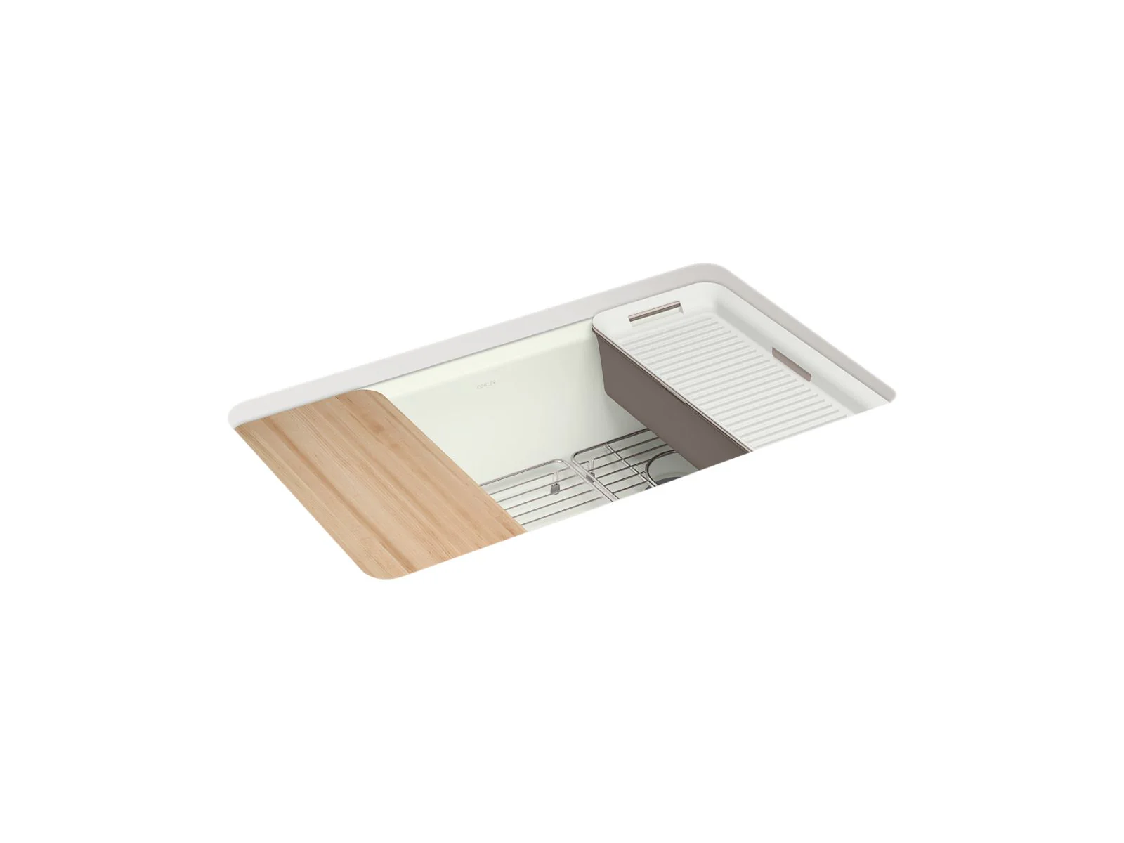 KOHLER K-5871-5UPC Riverby 33" undermount single-bowl workstation kitchen sink - Image 7