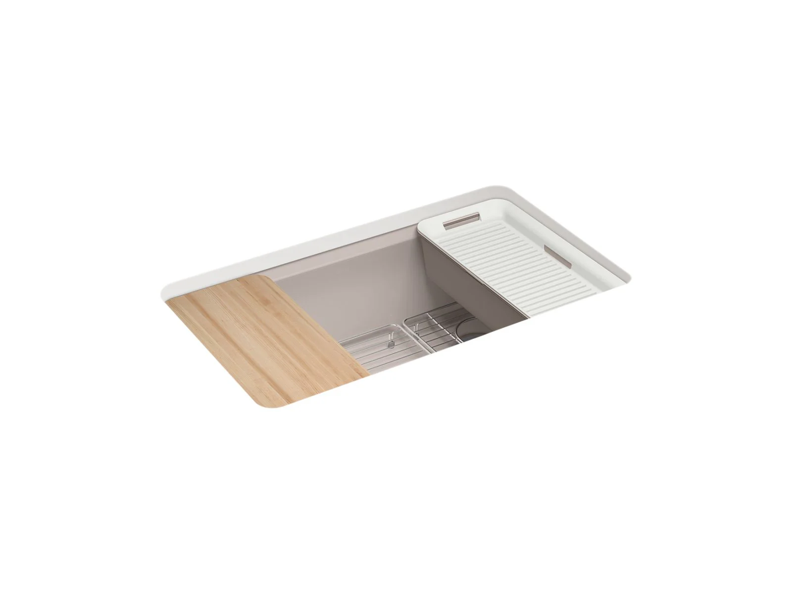 KOHLER K-5871-5UPC Riverby 33" undermount single-bowl workstation kitchen sink - Image 8
