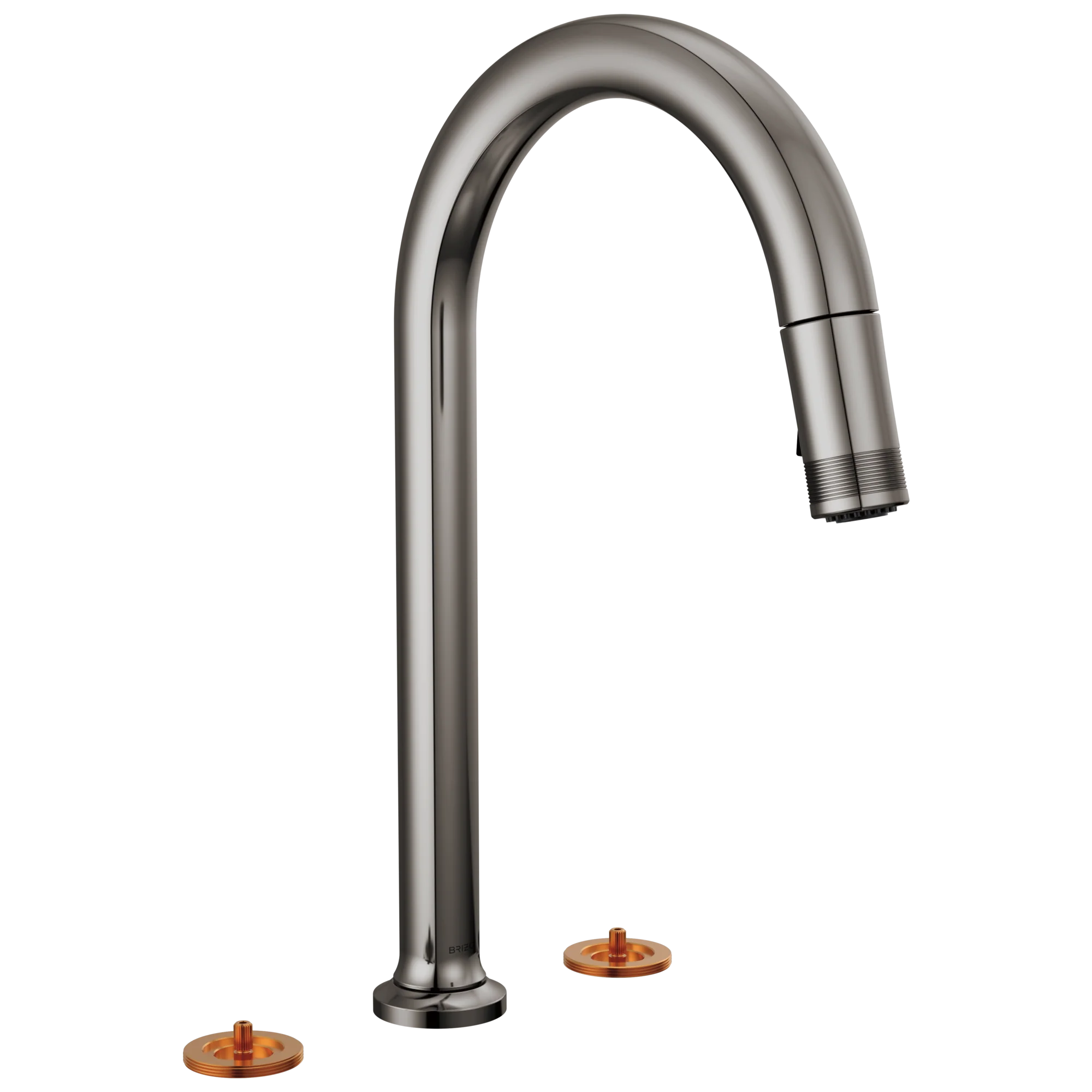 Brizo Kintsu: Widespread Pull-Down Faucet with Arc Spout - Less Handles