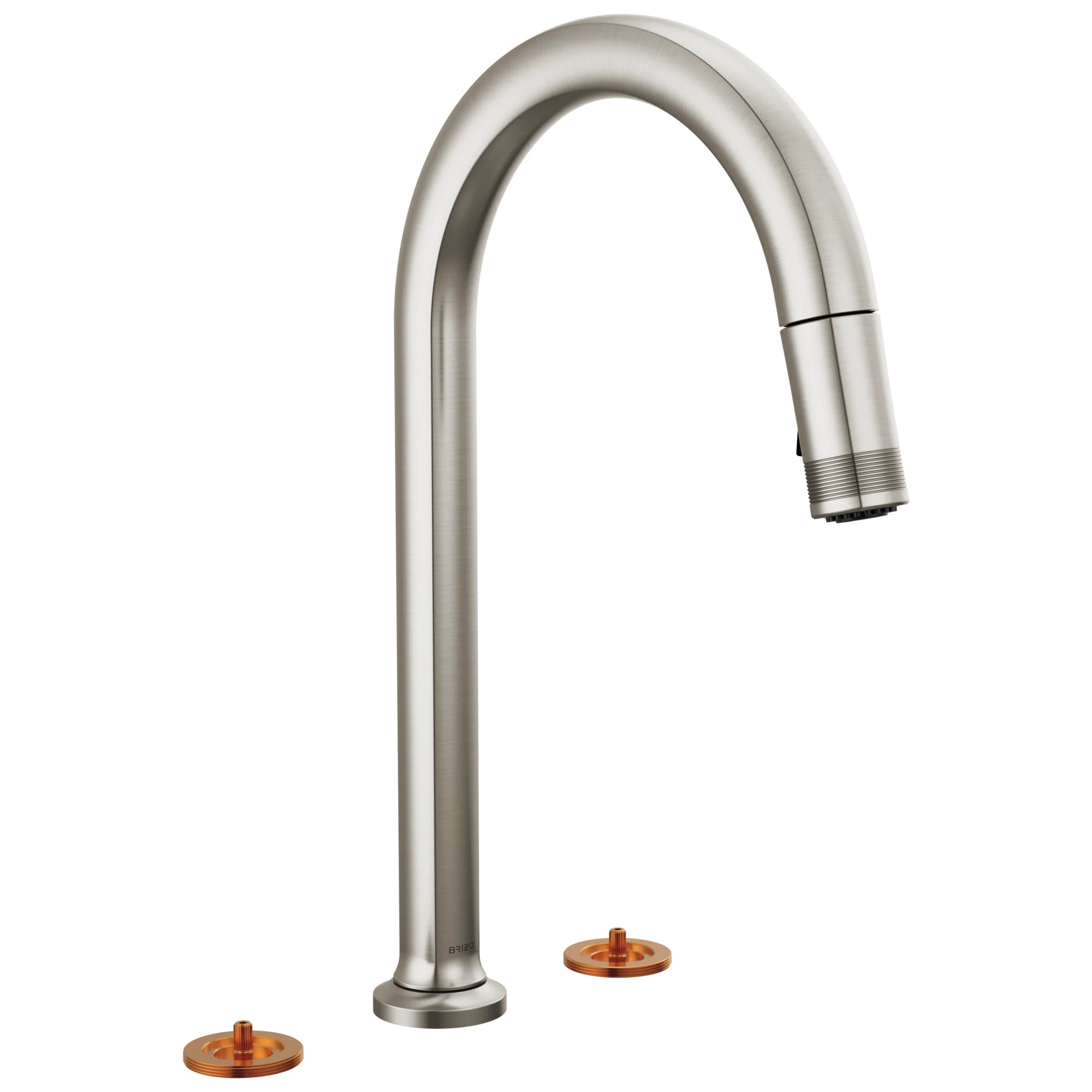 Brizo Kintsu: Widespread Pull-Down Faucet with Arc Spout - Less Handles - Image 4