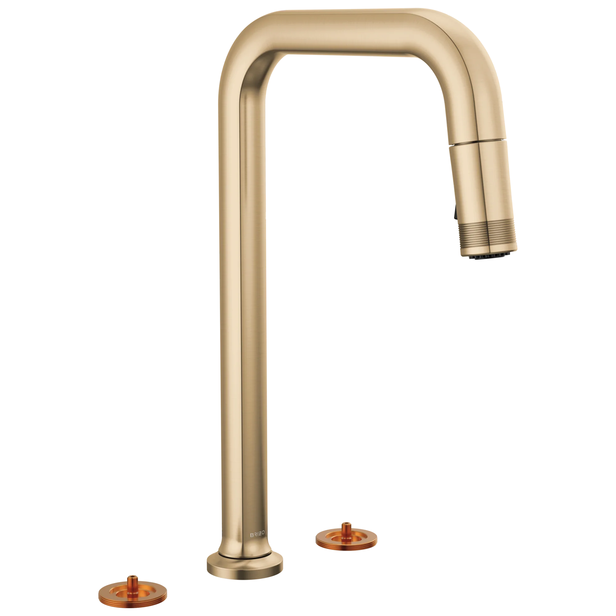 Brizo Kintsu: Widespread Pull-Down Faucet with Square Spout - Less Handles - Image 2