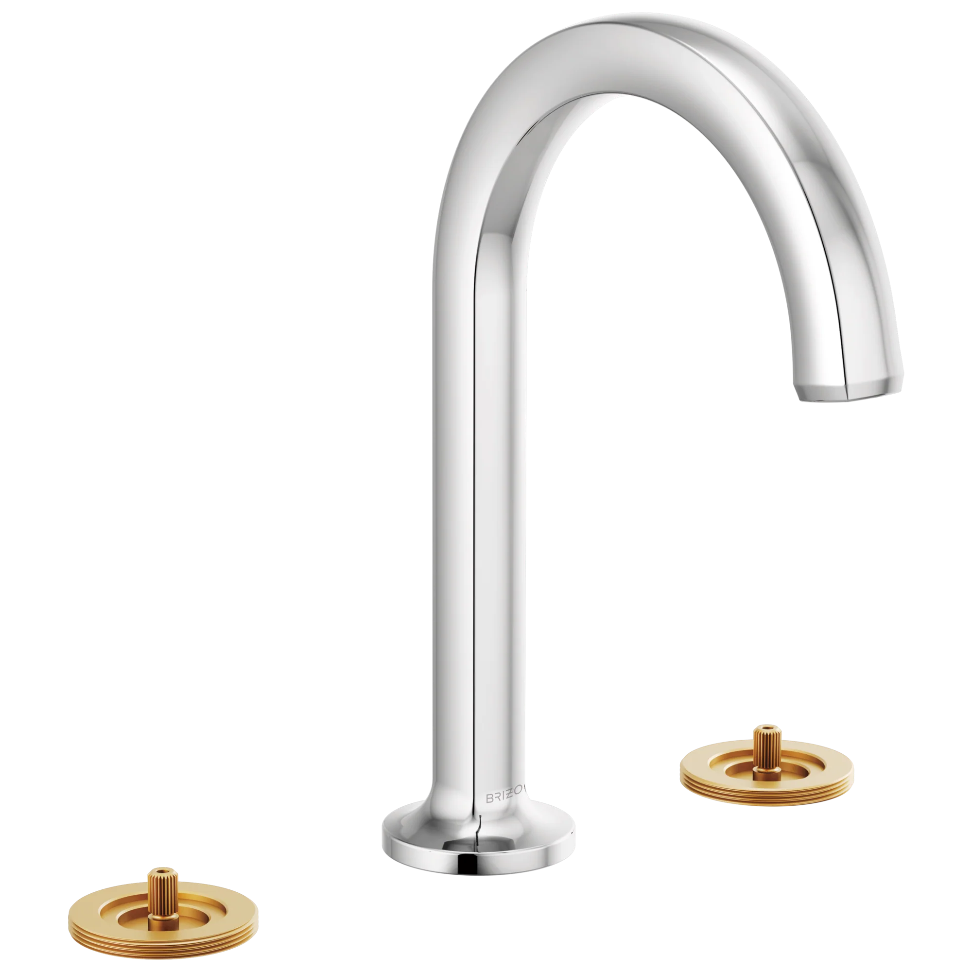 Brizo Kintsu: Widespread Lavatory Faucet with Arc Spout - Less Handles 1.2 GPM - Image 4