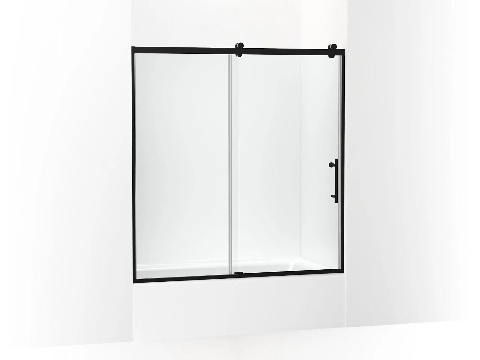 KOHLER K-702253-10L Rely 62-1/2" H sliding bath door with 3/8"-thick glass - Image 2