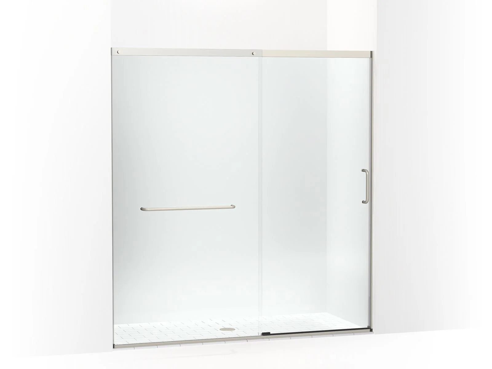 KOHLER K-707617-8L Elate Sliding shower door, 75-1/2" H x 68-1/4 - 71-5/8" W, with heavy 5/16" thick Crystal Clear glass - Image 2