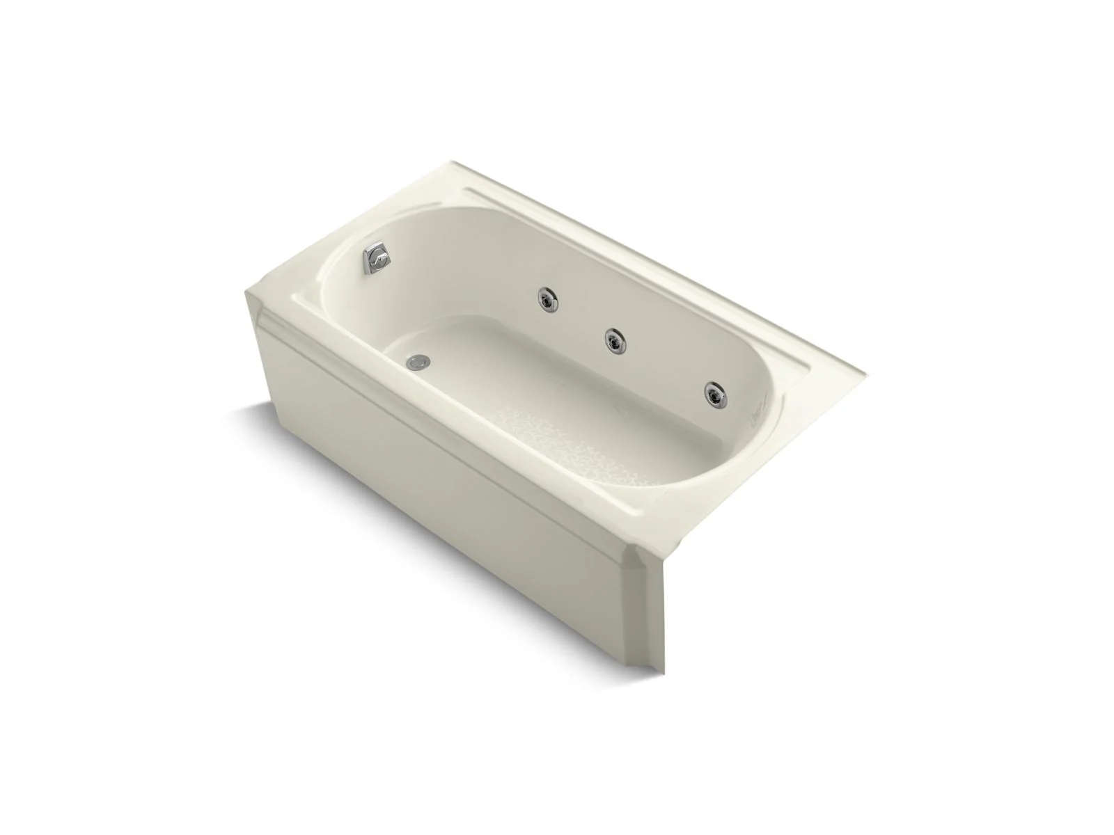 KOHLER K-723-H2 Memoirs 60" x 33-3/4" alcove heated whirlpool, left drain - Image 2