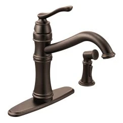 Moen 7245 Belfield Single Handle Kitchen Faucet with Spray - Image 2