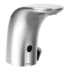 Moen 8554 Electronic Single Hole Bathroom Faucet with Batteries Included from the M - Power Collection