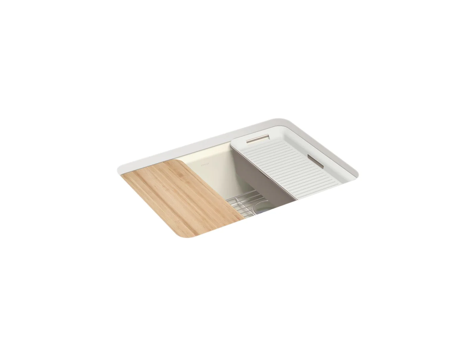 KOHLER K-8668-5UPC Riverby 27" undermount single-bowl workstation kitchen sink - Image 5