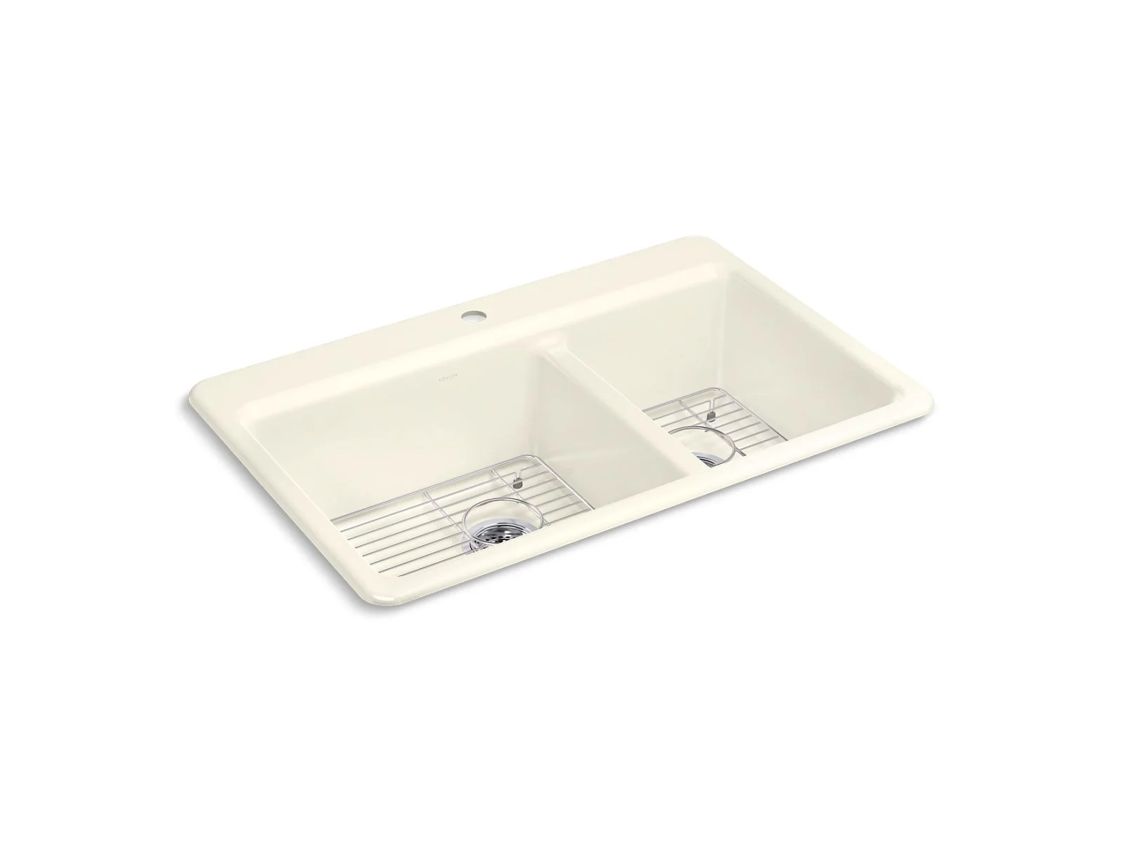 KOHLER K-8669-1A1 Riverby 33" top-mount double-bowl kitchen sink - Image 3