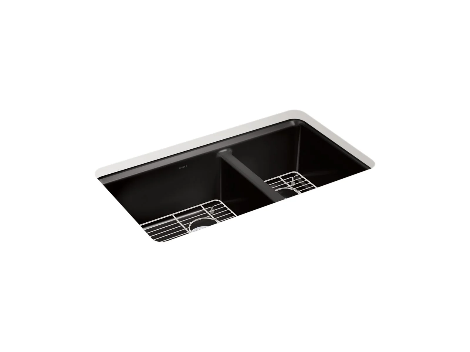 KOHLER K-8669-5UA1 Riverby 33" undermount double-bowl kitchen sink - Image 3