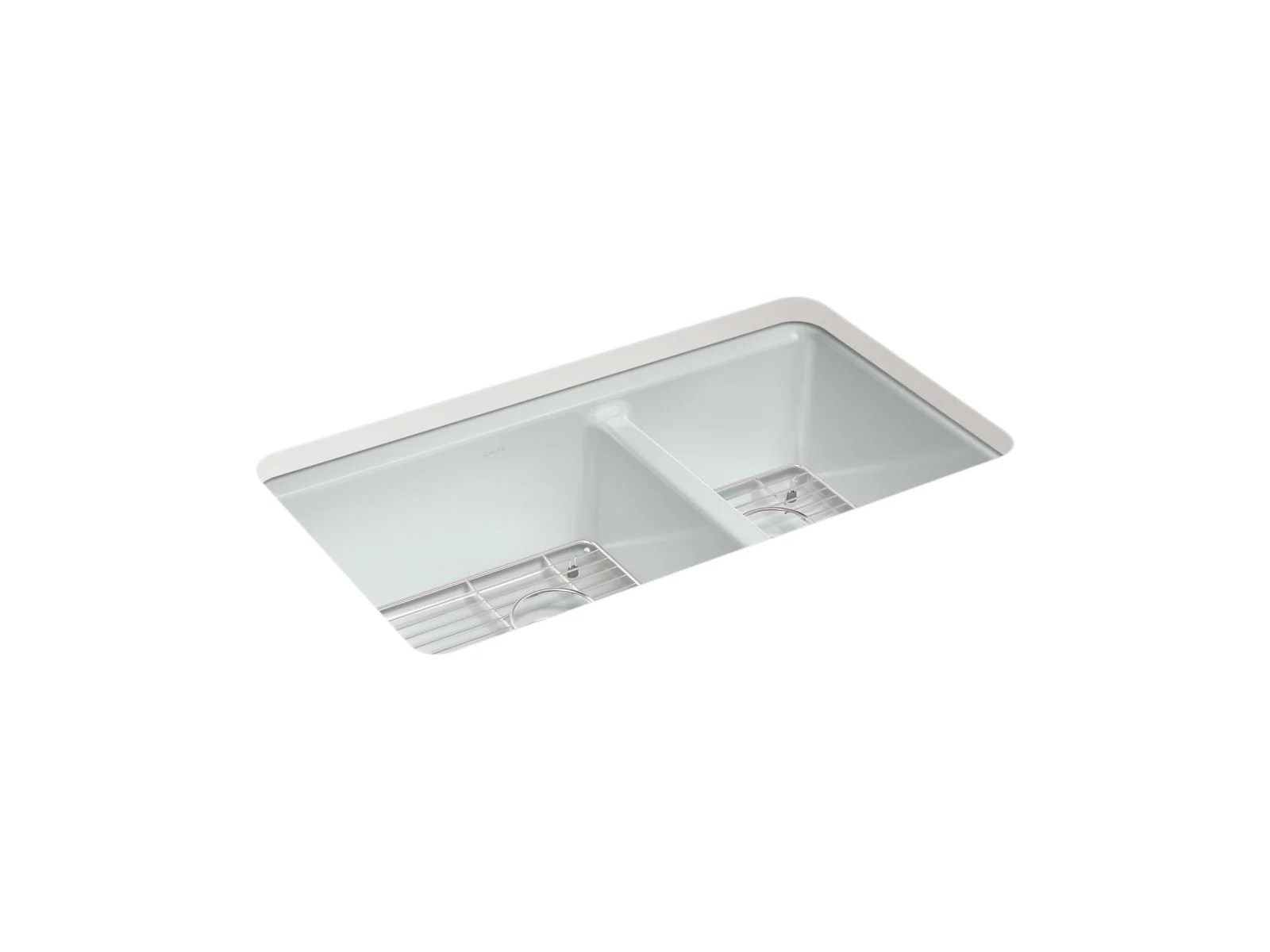 KOHLER K-8669-5UA1 Riverby 33" undermount double-bowl kitchen sink - Image 4