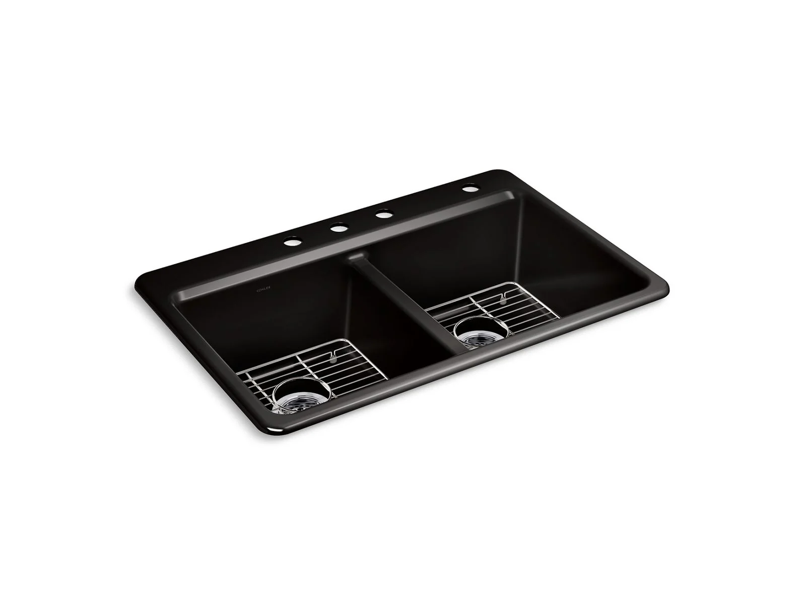 KOHLER K-8679-4A1 Riverby 33" top-mount double-bowl kitchen sink - Image 2