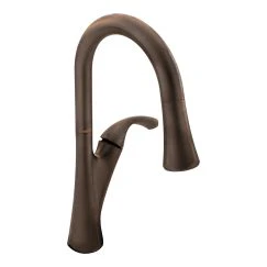 Moen 9124 Notch One Handle High Arc Pulldown Kitchen Faucet - Image 2