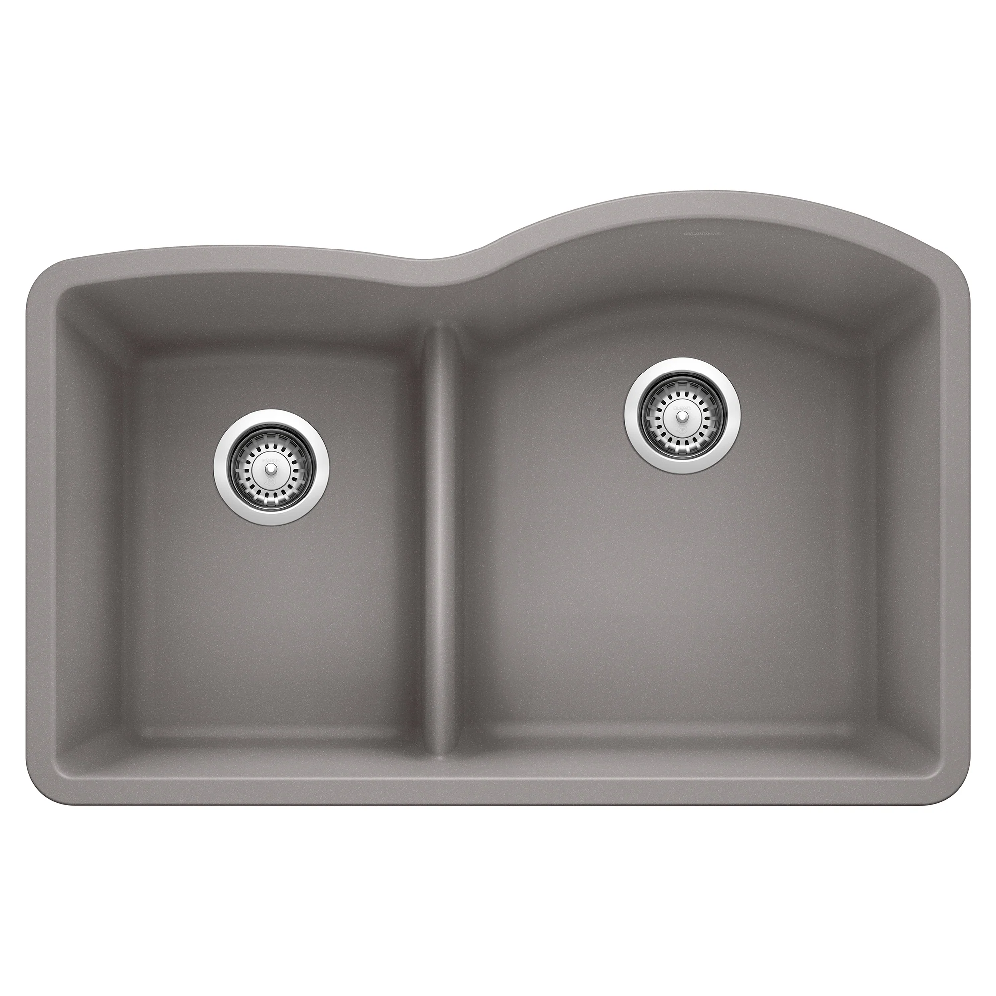 BLANCO Diamond 1-3/4 Reverse Double Bowl Kitchen Sink with Low Divide - Image 5