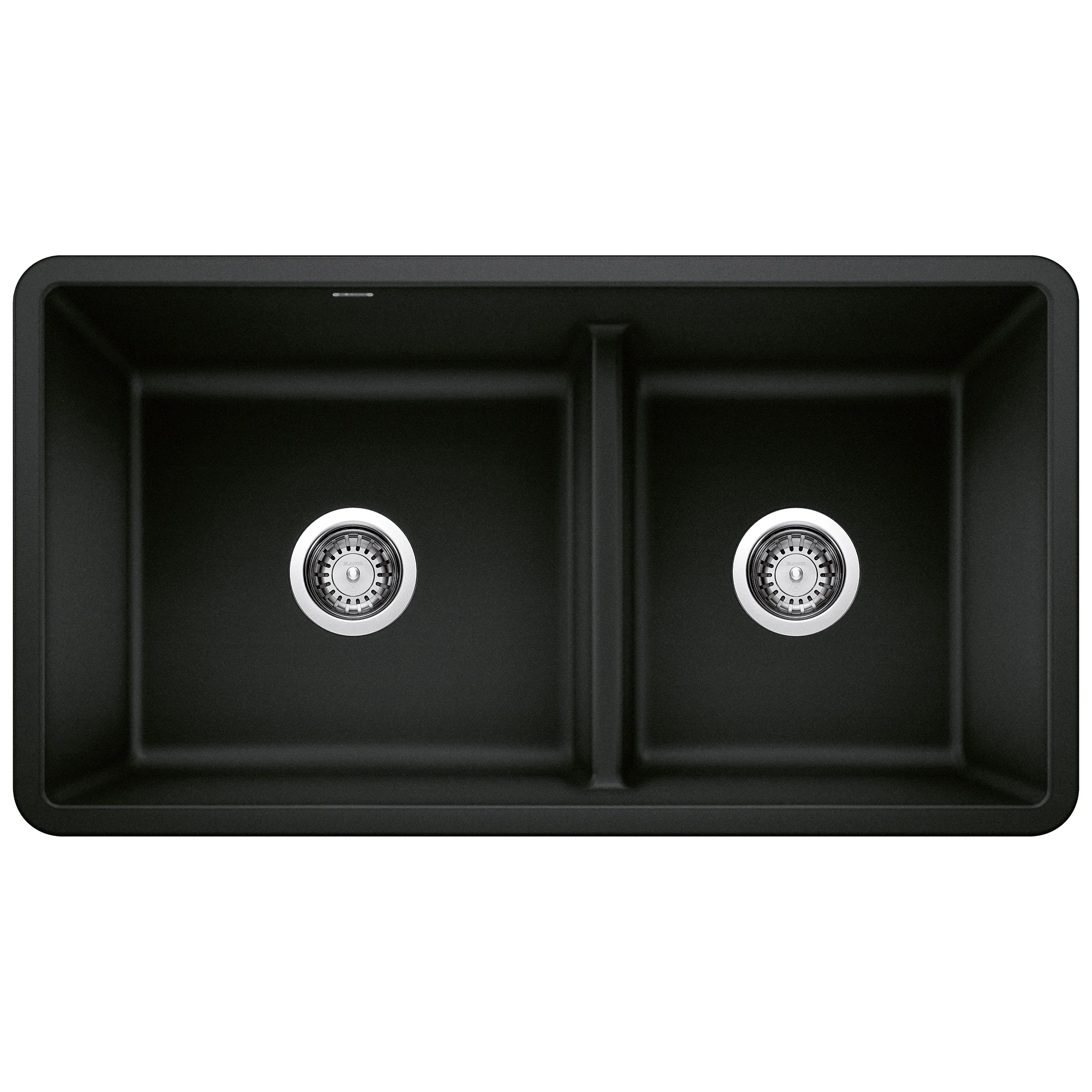 BLANCO Precis Reversible 1-3/4 Double Bowl Kitchen Sink with Low Divide - Image 4