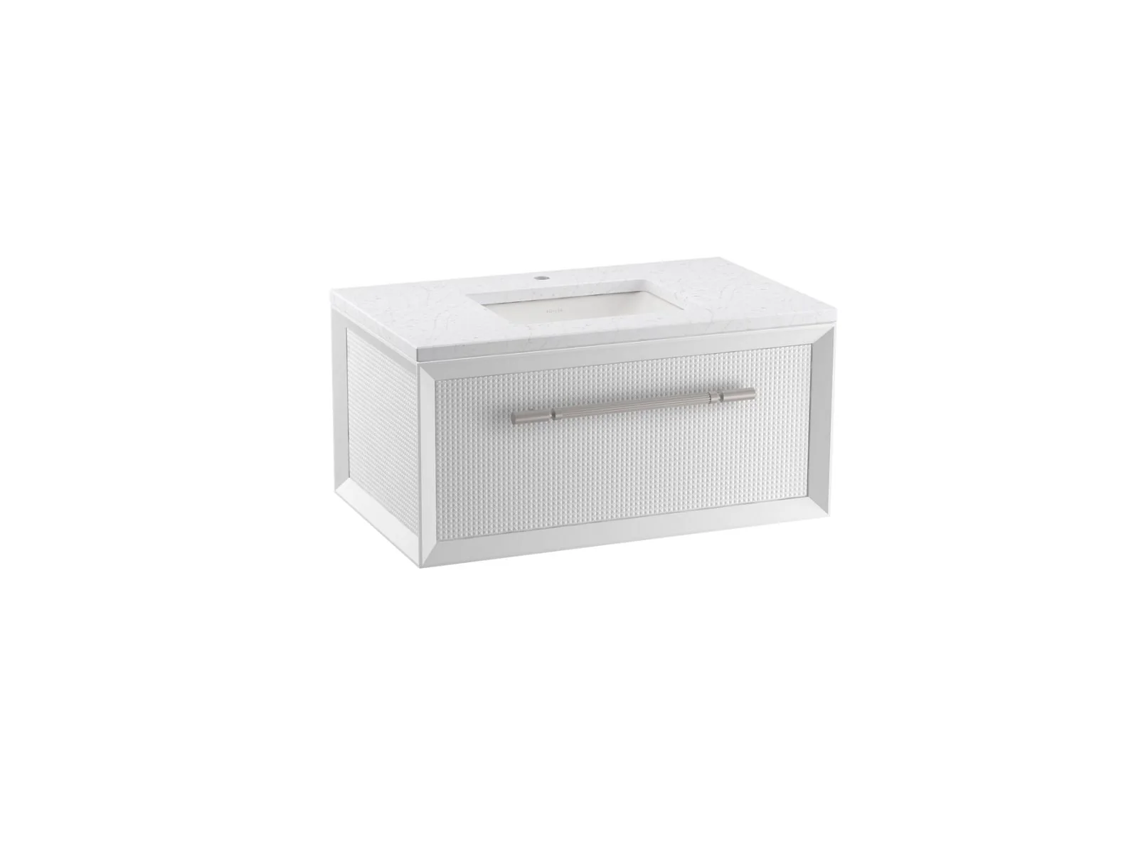 KOHLER K-CM33562-BD1 Enivo 36" wall-hung bathroom vanity cabinet with sink and quartz top