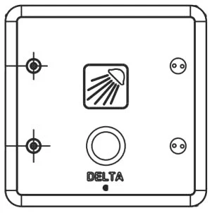 Delta Instit Parts: 4" Cover and Screws for 860T #6 Control Box - Image 2