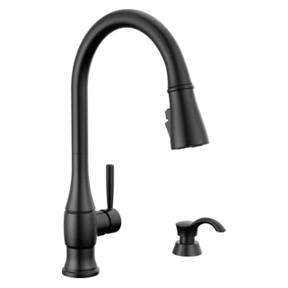 Delta Hazelwood: Single Handle Pull-Down Kitchen Faucet with Soap Dispenser and ShieldSpray Technology