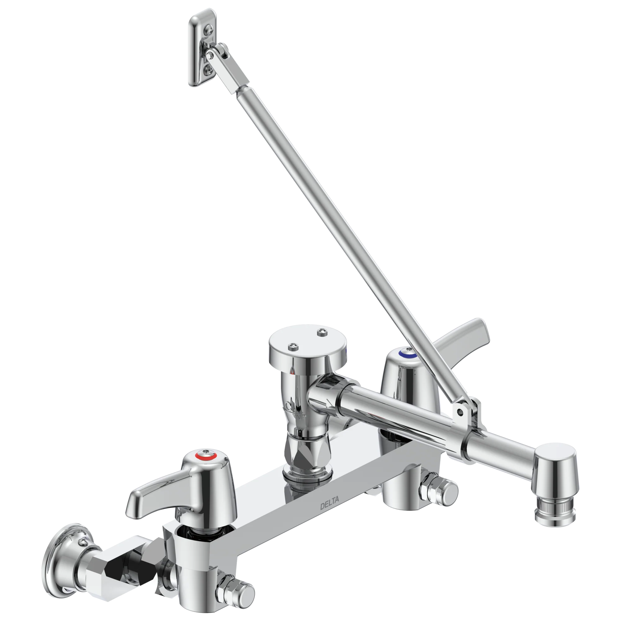 Delta Commercial 28C2:28C2383 Two Handle 8" Wall Mount Service Sink Faucet - Image 2
