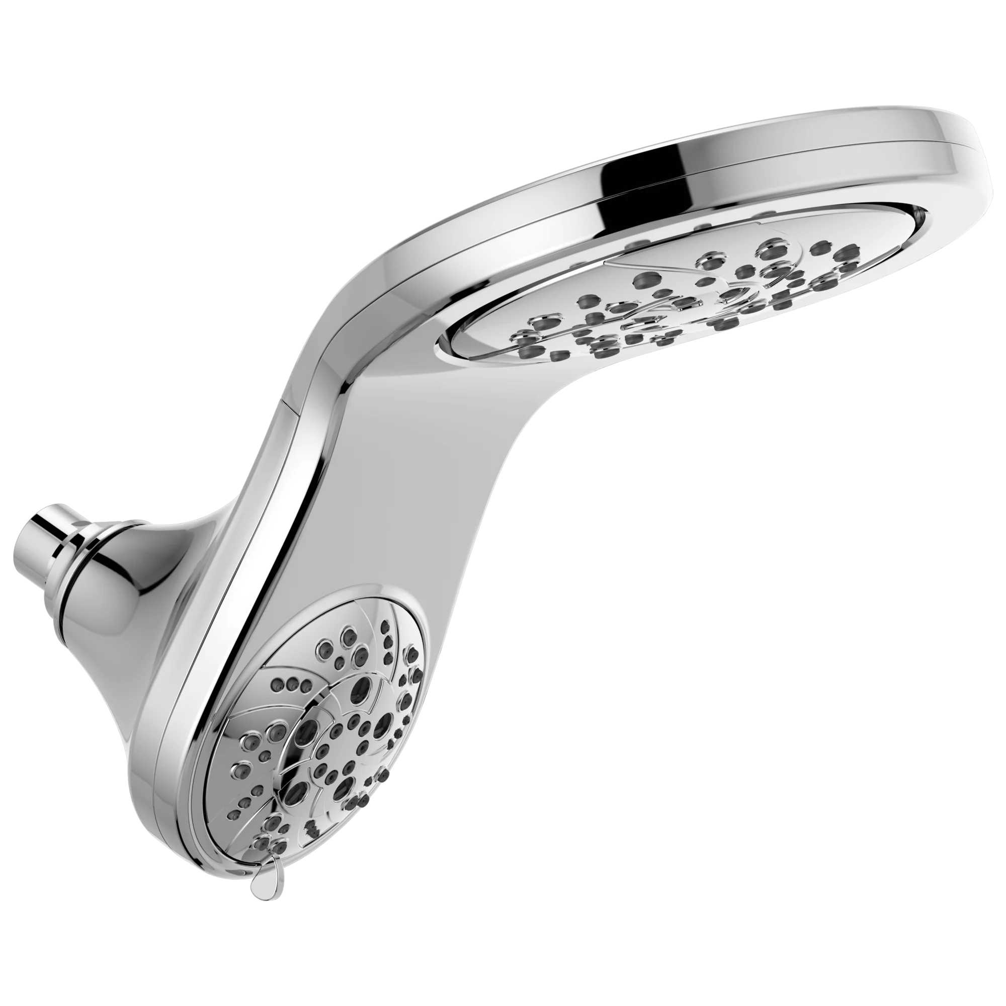 Delta Delta Universal Showering Components: HydroRain H<sub>2</sub>Okinetic 5-Setting Two-in-One Shower Head